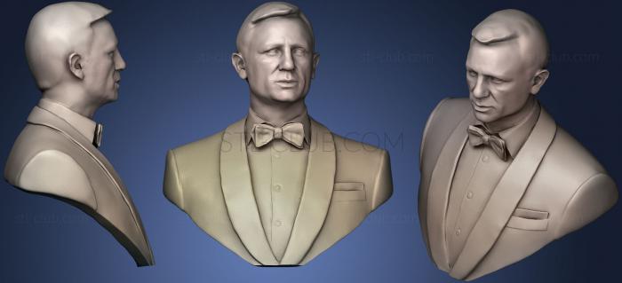 3D model Daniel Craig (STL)